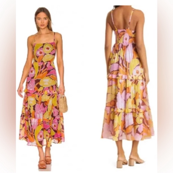 BANJANAN Floral Midi Dress - Picture 3 of 15